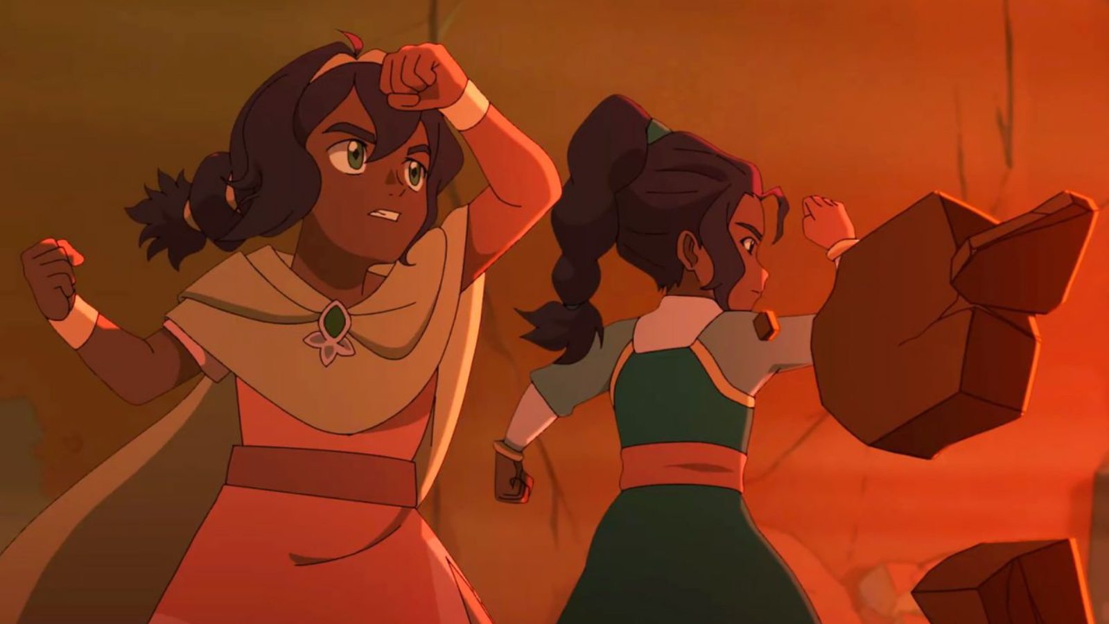 Pavi e Nisha juntas em Avatar Seven Havens