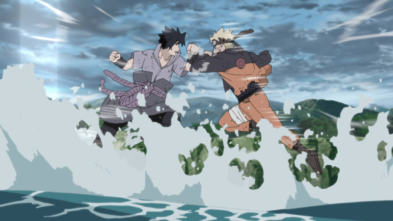 Naruto e Sasuke em Naruto Shippuden