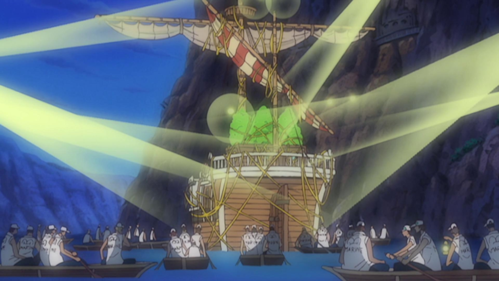 Fillers de One Piece no arco G-8 com os Chapéus de Palha