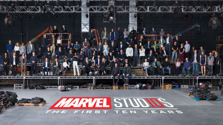 Elenco e criadores do Universo Cinematográfico Marvel reunidos